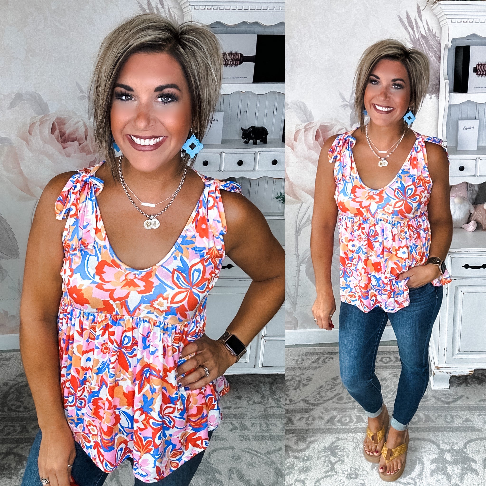 Another Day Tank - Hawaiian Floral