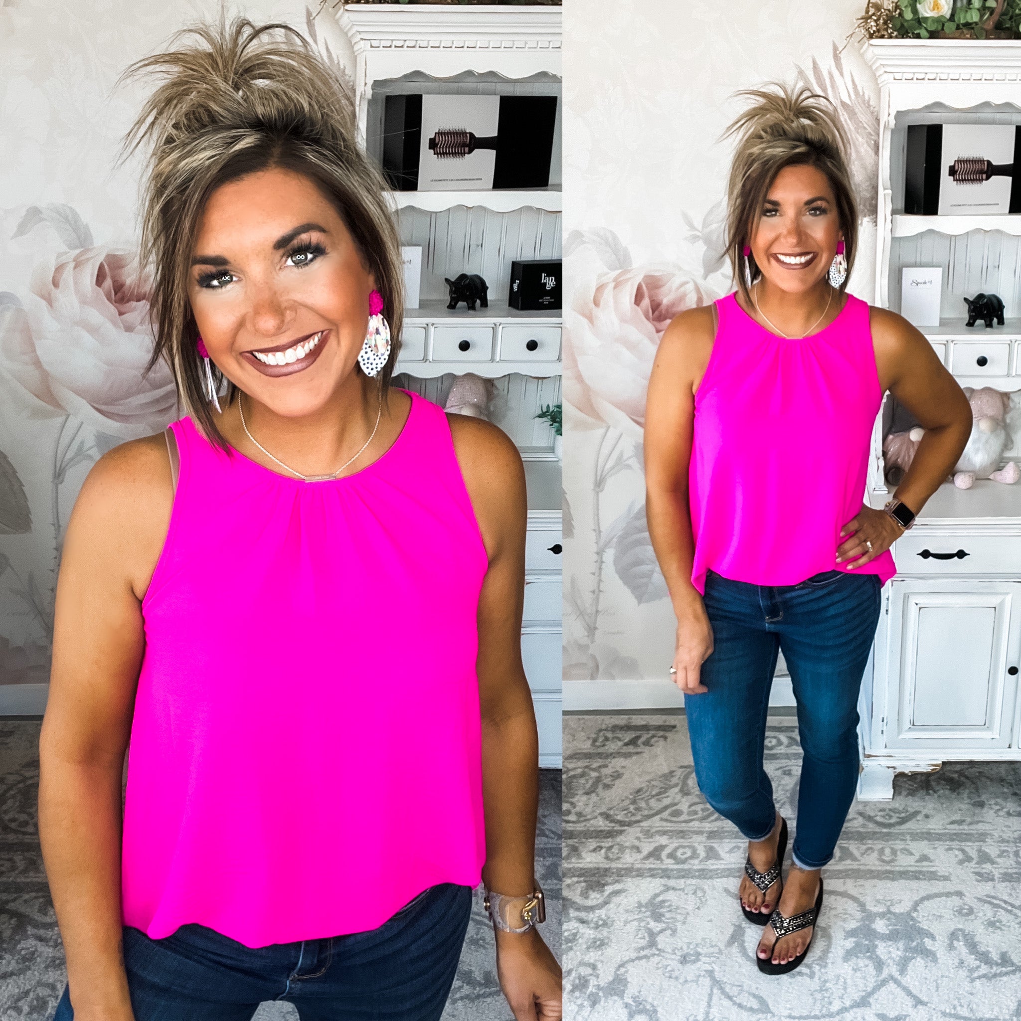 Here's Your One Tank - Fuchsia