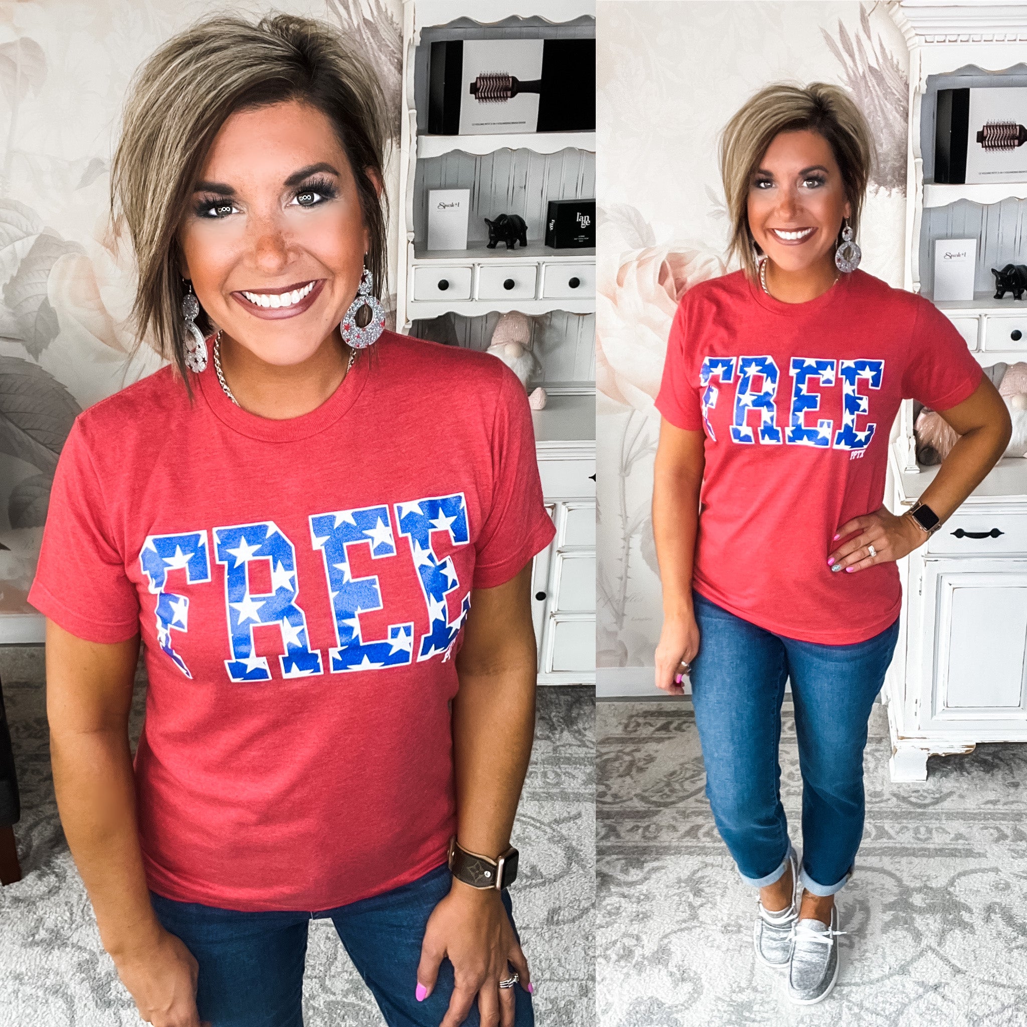 Free Glitter Graphic Tee