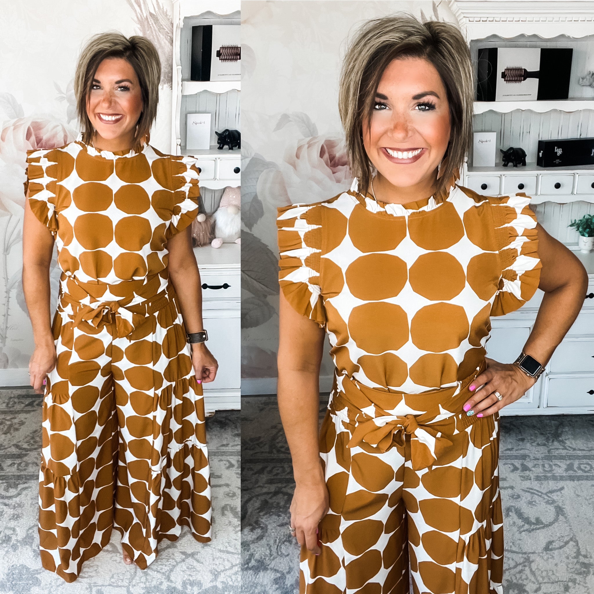 Out the Door Blouse - Toffee