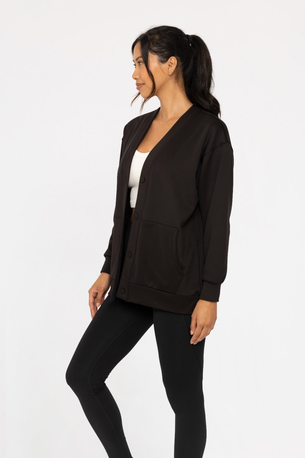 Whatever You Do Cardigan - Black