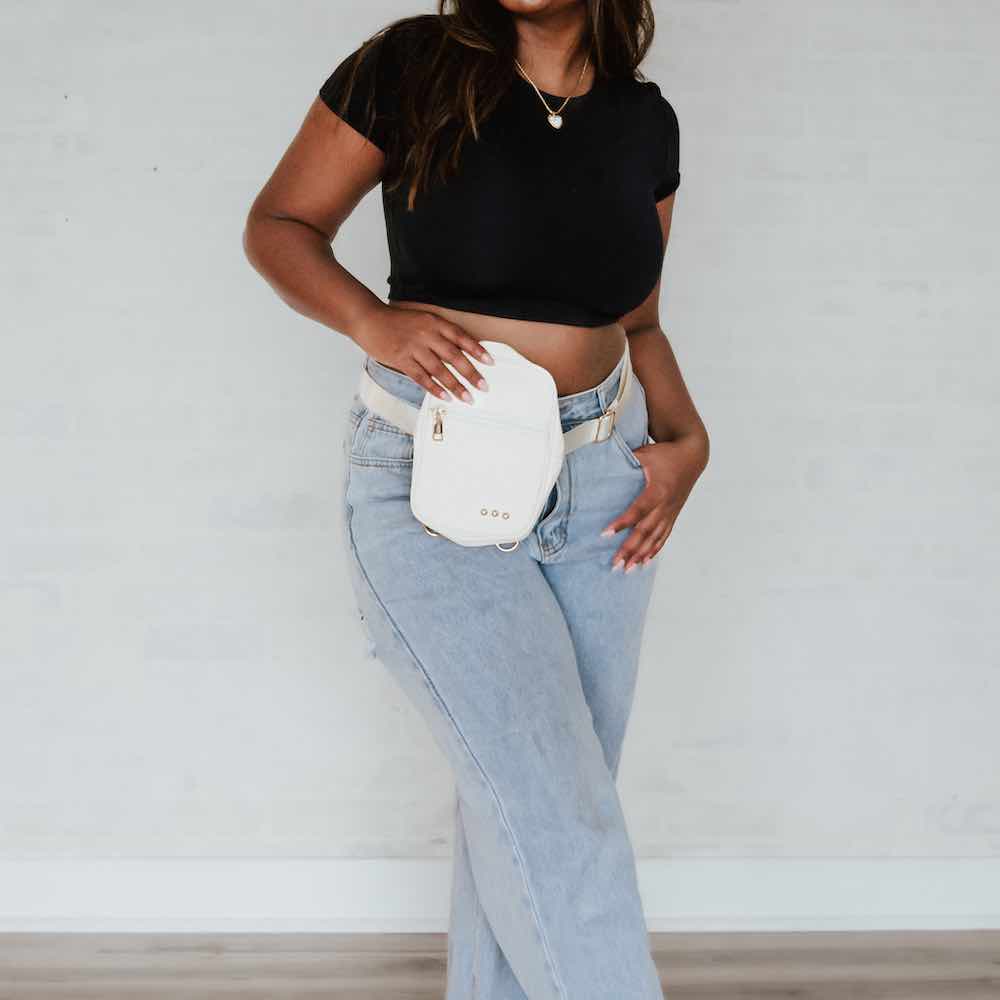 Maya Messenger Bag - Cream