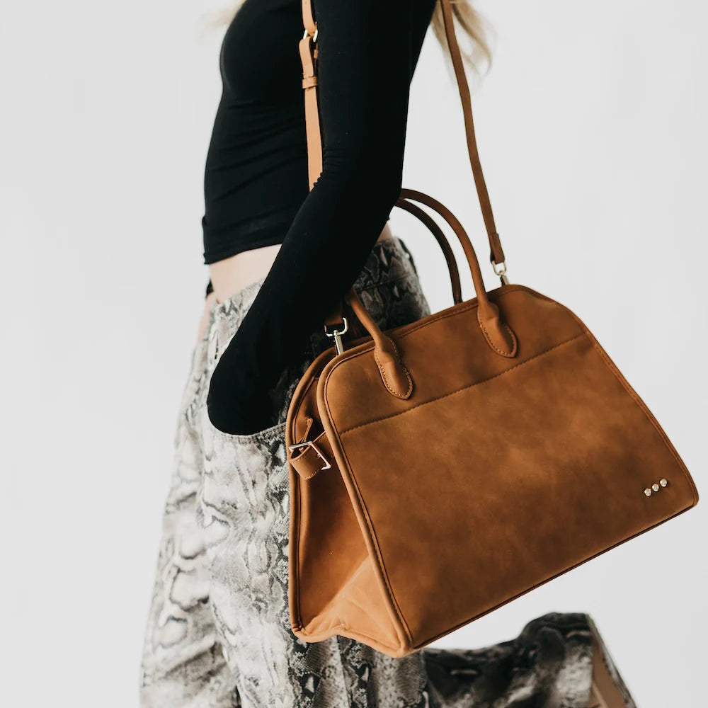 BLACK FRIDAY EXCLUSIVE - Nirvana Nubuck Tote - Camel