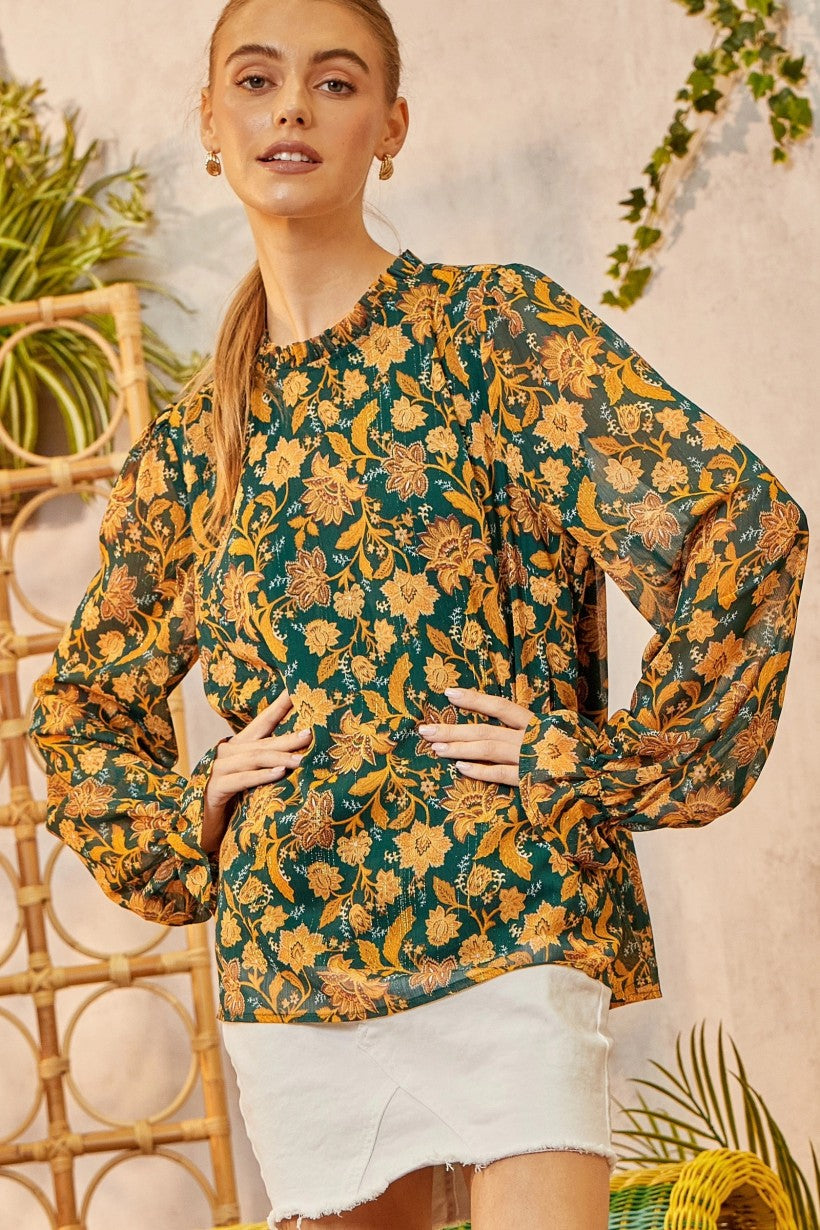 Beautiful Tomorrow Blouse - Teal