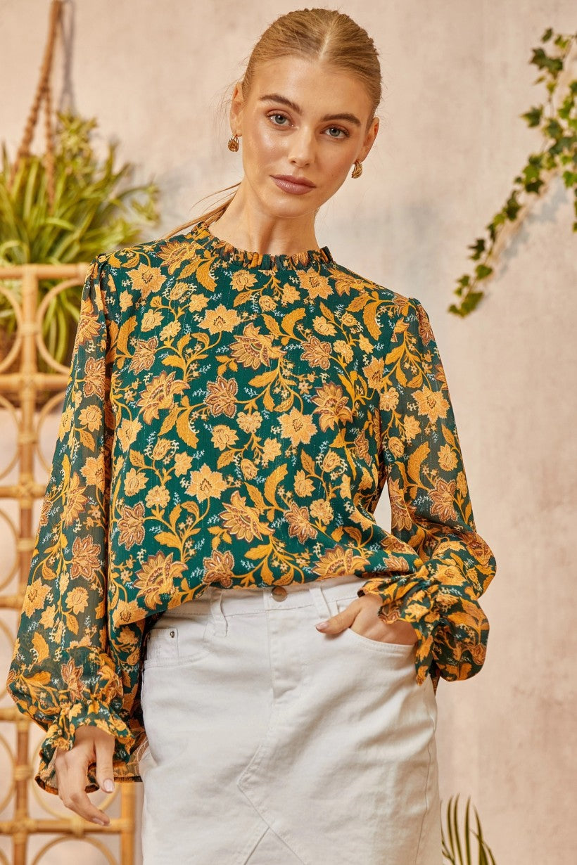 Beautiful Tomorrow Blouse - Teal