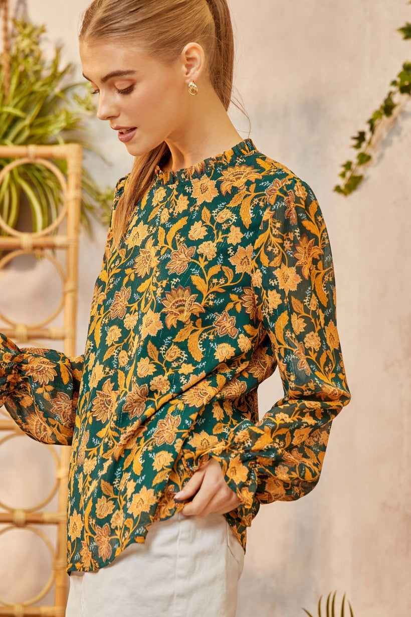 Beautiful Tomorrow Blouse - Teal
