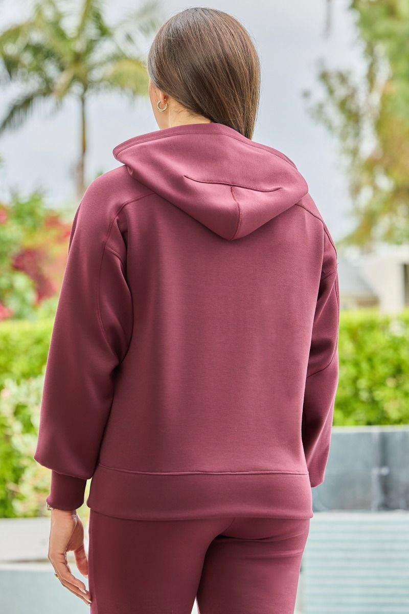 Charmed On The Weekend Hoodie - Wine