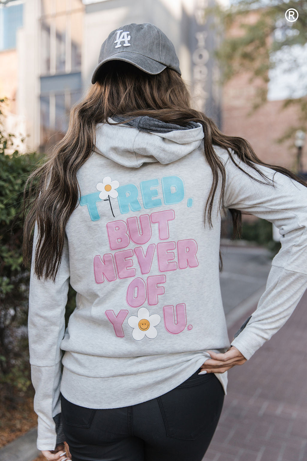 Ampersand Avenue Doublehood™ Sweatshirt - Tired But Never of You