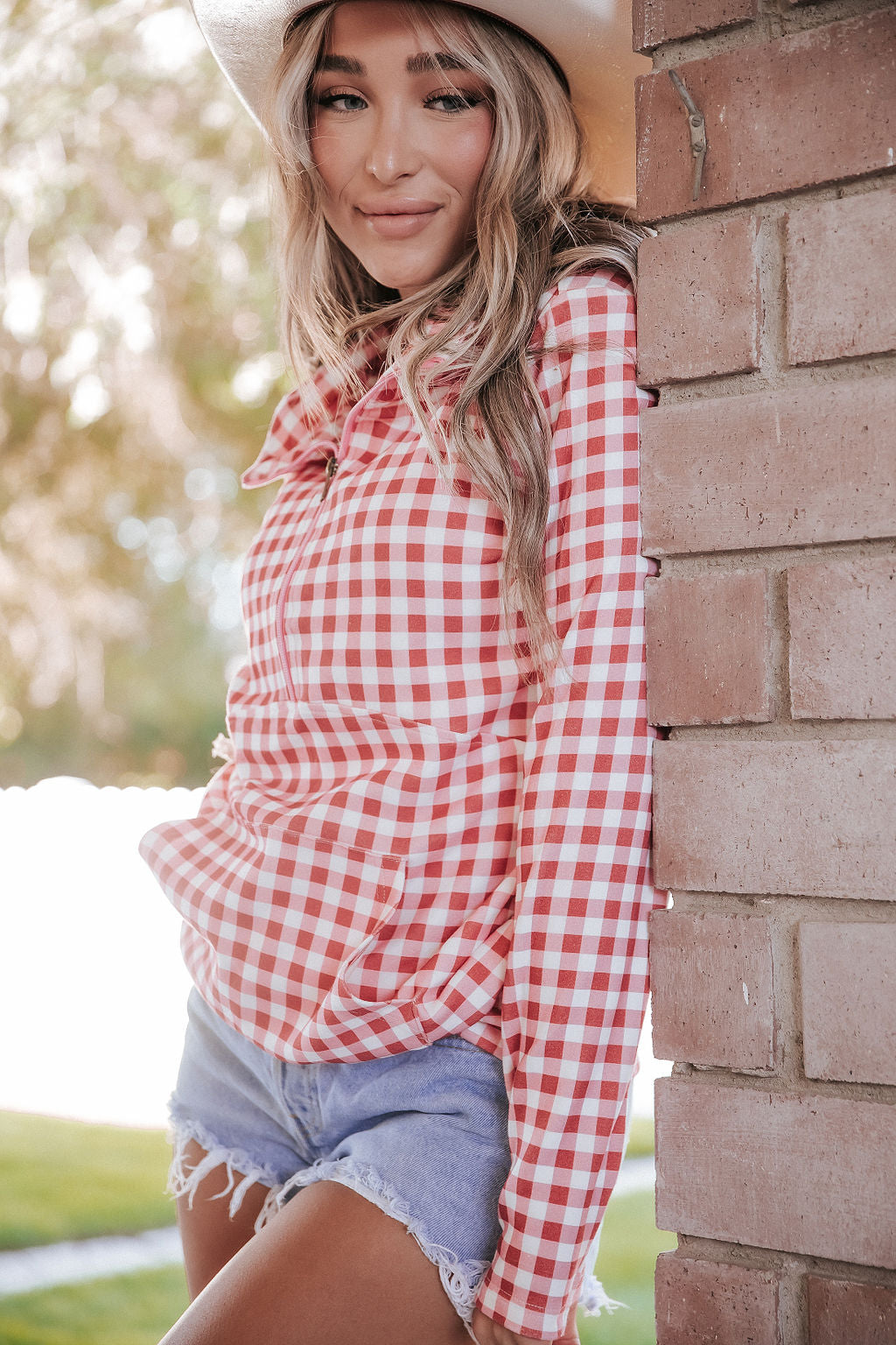 Ampersand Avenue - Halfzip Hoodie Ladybug Picnic