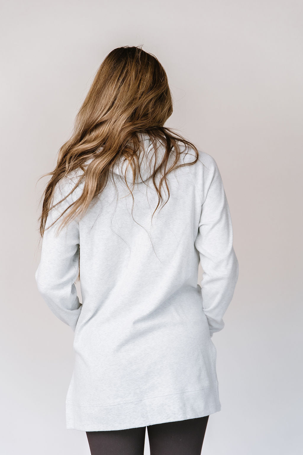 Ampersand Avenue SideSlit Hoodie - White Mist