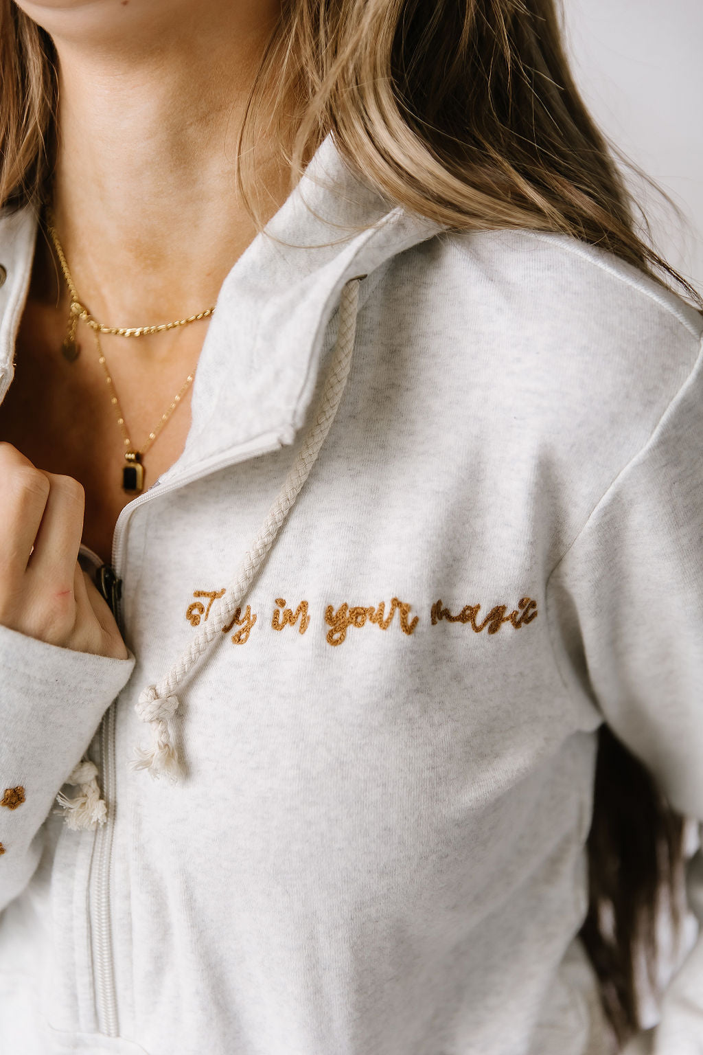 Ampersand Avenue - Halfzip Hoodie In Your Magic