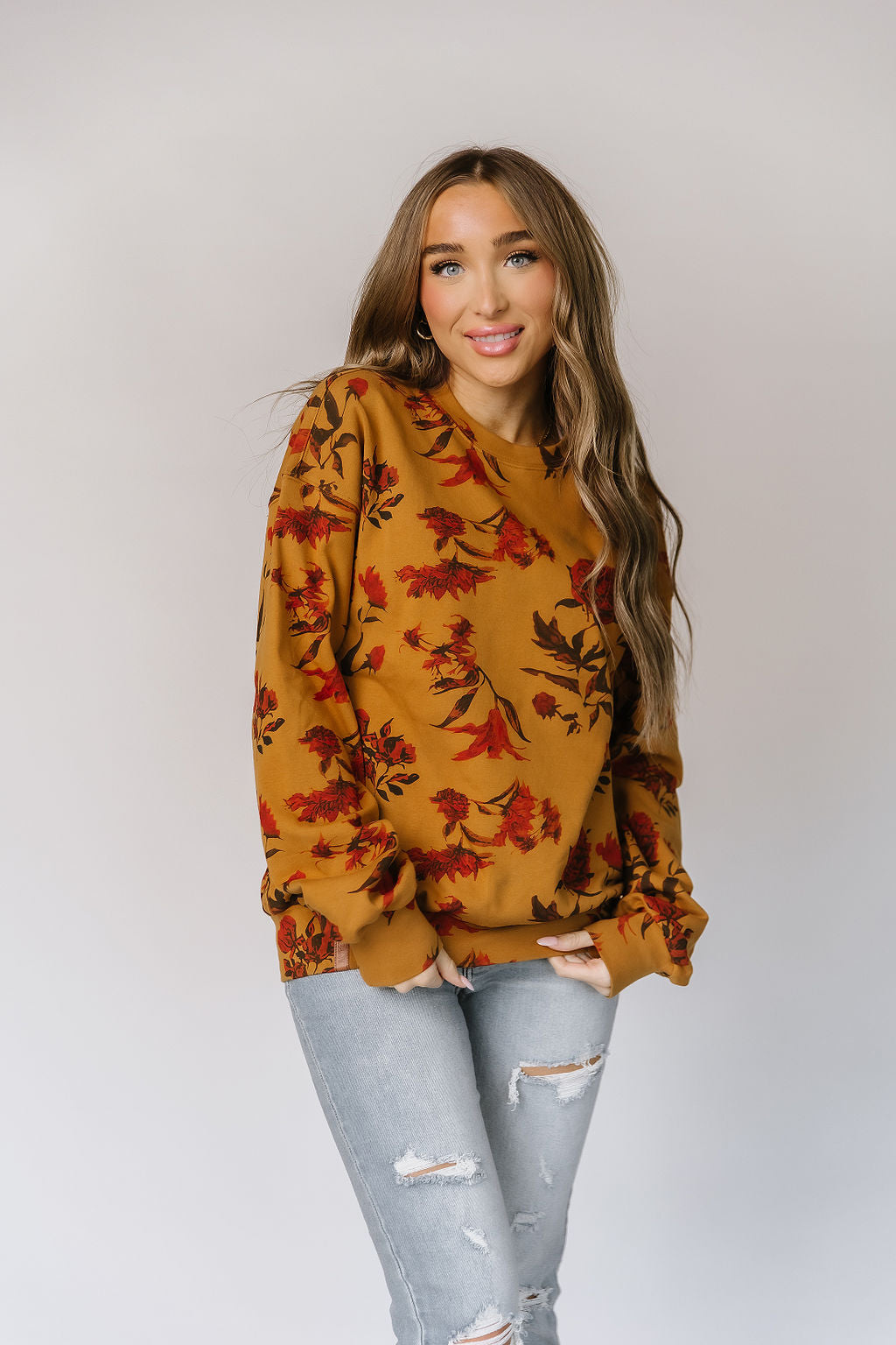 Ampersand Avenue University Pullover - Fall Bouquet