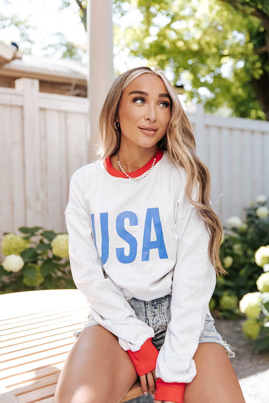 Ampersand Avenue University Pullover - Home of the Brave