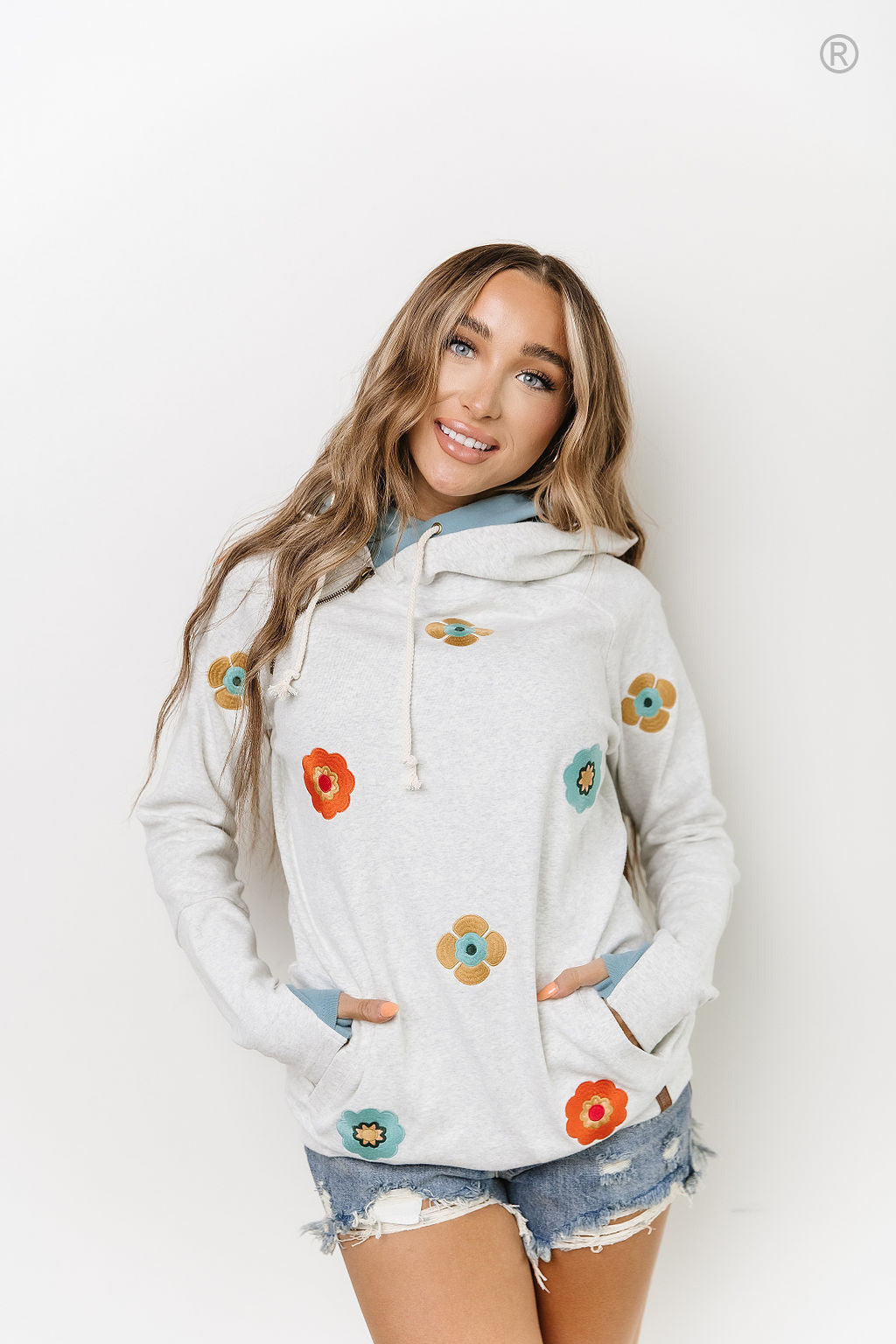 Ampersand Avenue Doublehood™ Sweatshirt - Spring Bloom