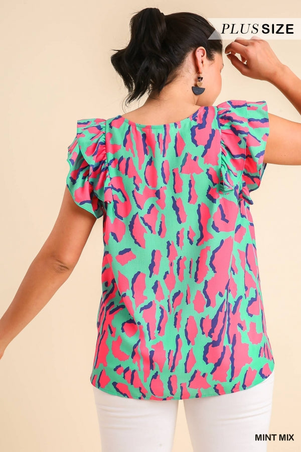 Glimpse of the Past Blouse - Mint Mix