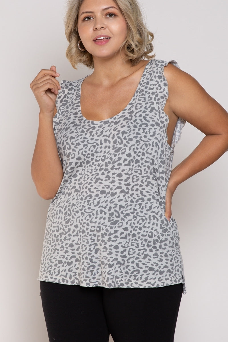 Following A Dream Tank - Grey Leopard