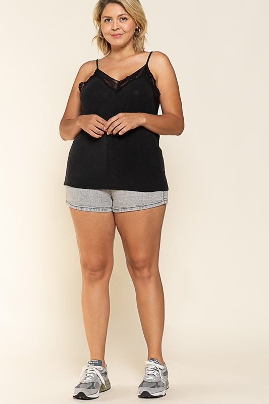 Long Days Ahead Cami Tank - Black