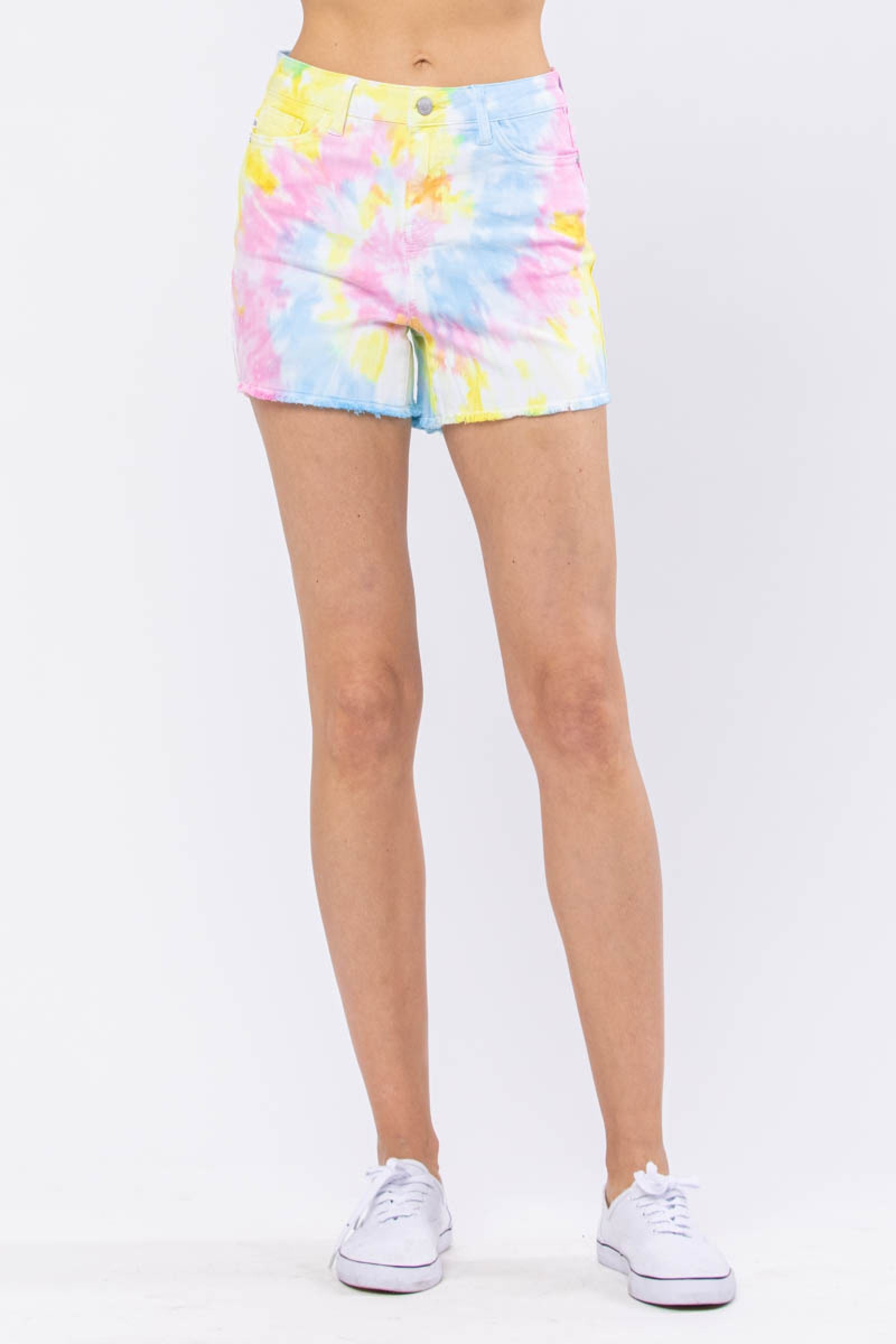 Judy Blue Swirl Tie Dye Shorts