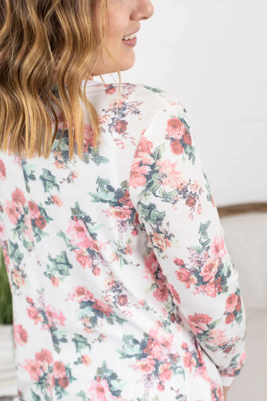Anytime You Want Floral Cardigan - Ivory