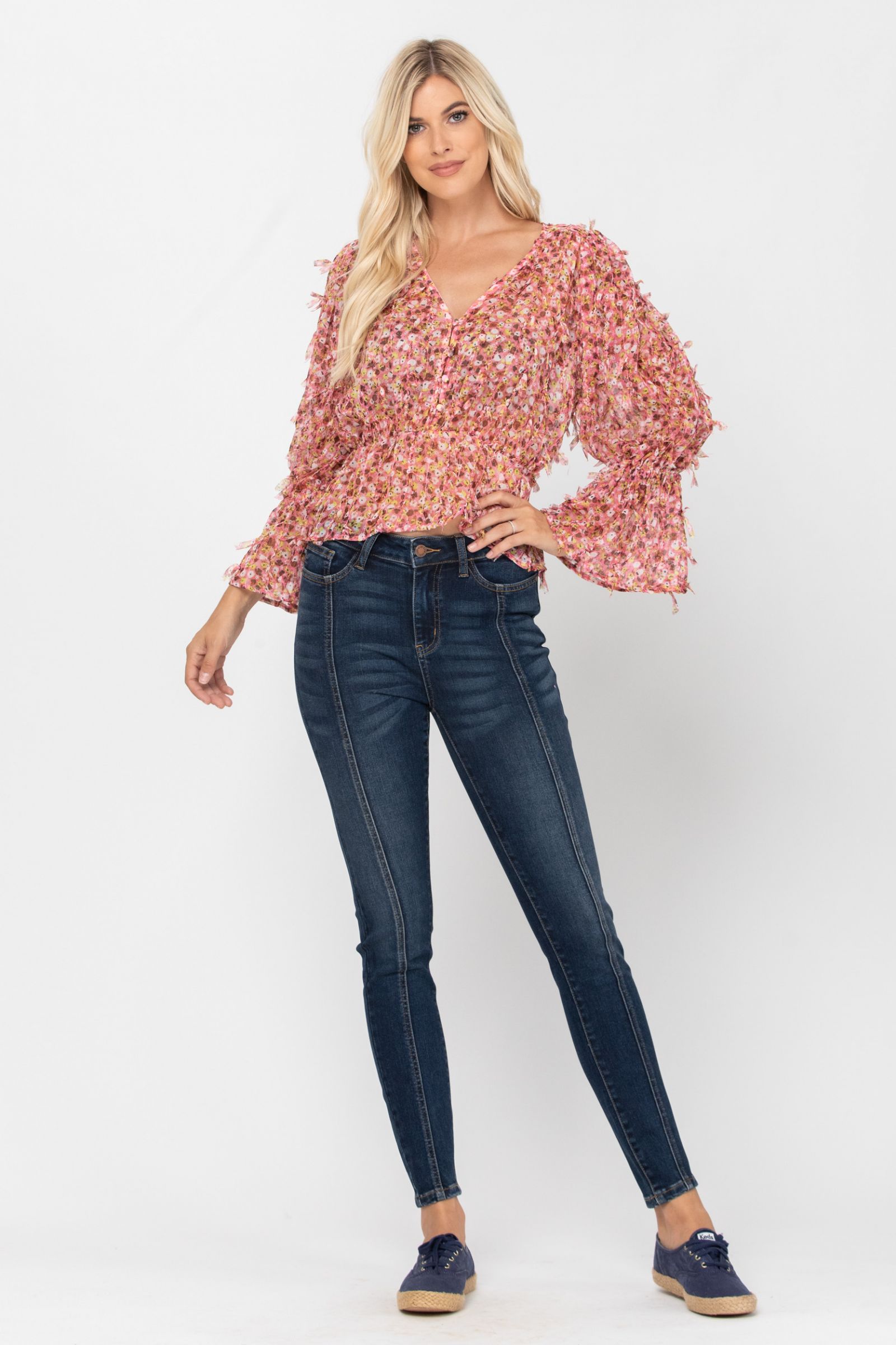 Judy Blue Mid-Seam Stitch Skinny Jeans