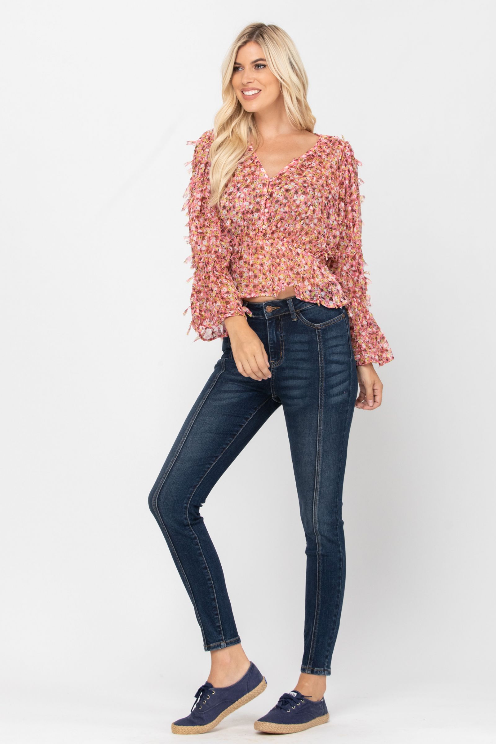 Judy Blue Mid-Seam Stitch Skinny Jeans