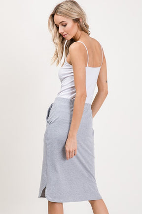 All Good Things Skirt - Heather Grey