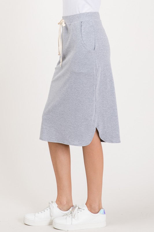 All Good Things Skirt - Heather Grey