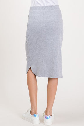 All Good Things Skirt - Heather Grey