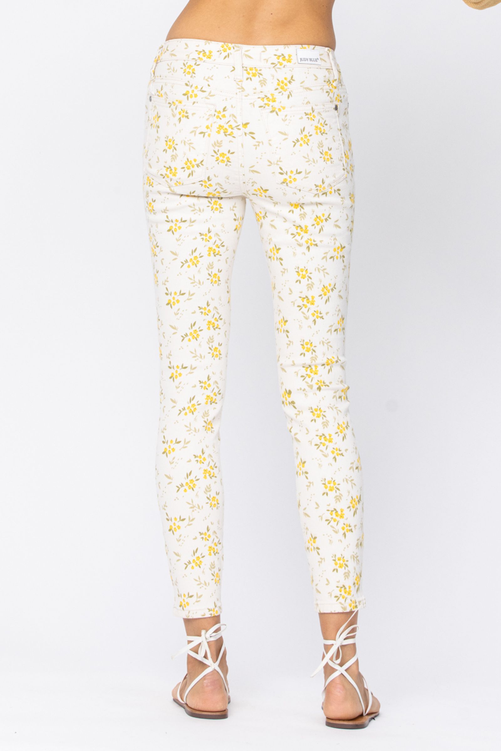 Judy Blue Floral Print Skinny Jeans