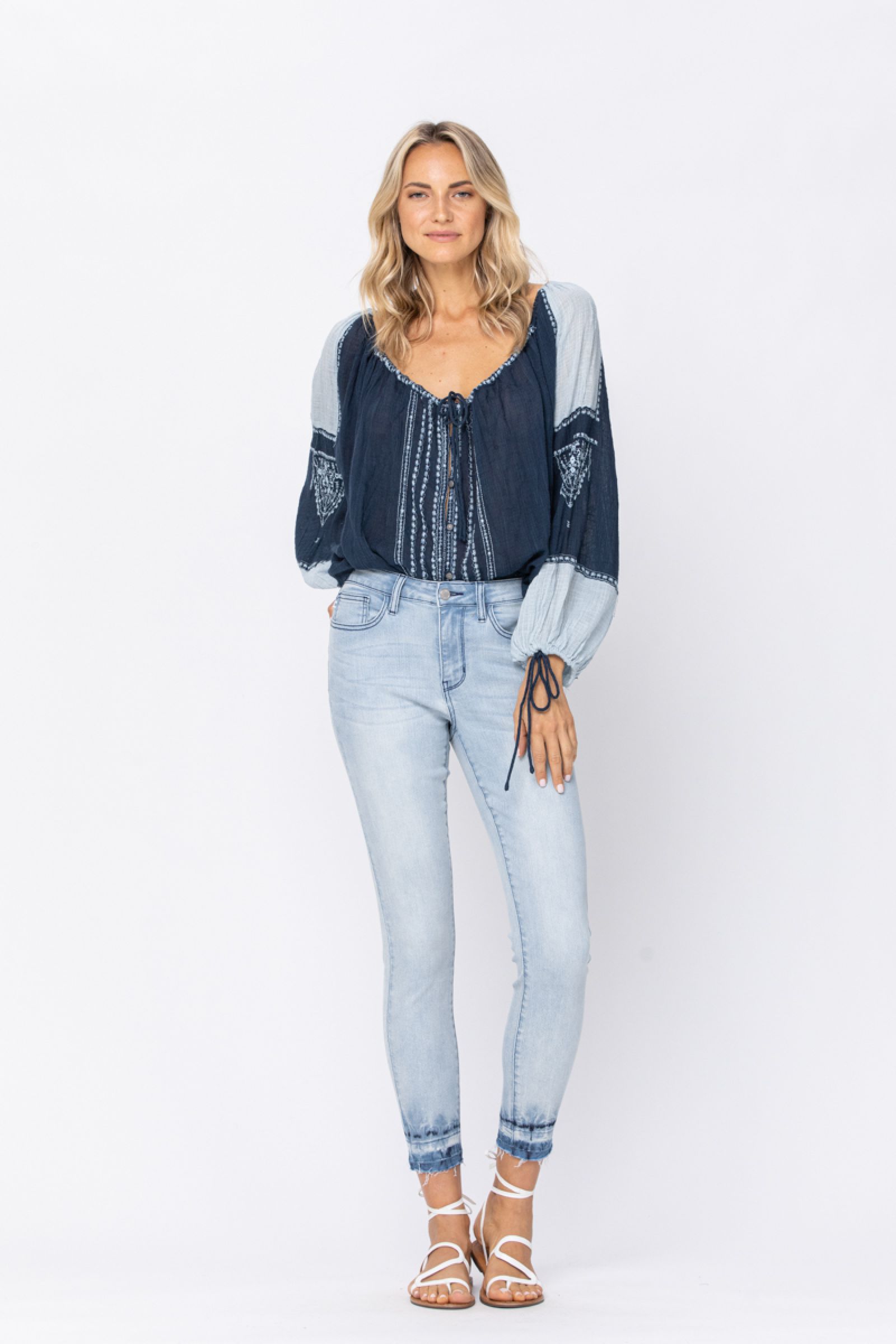 Judy Blue Ombre Release Hem Jeans