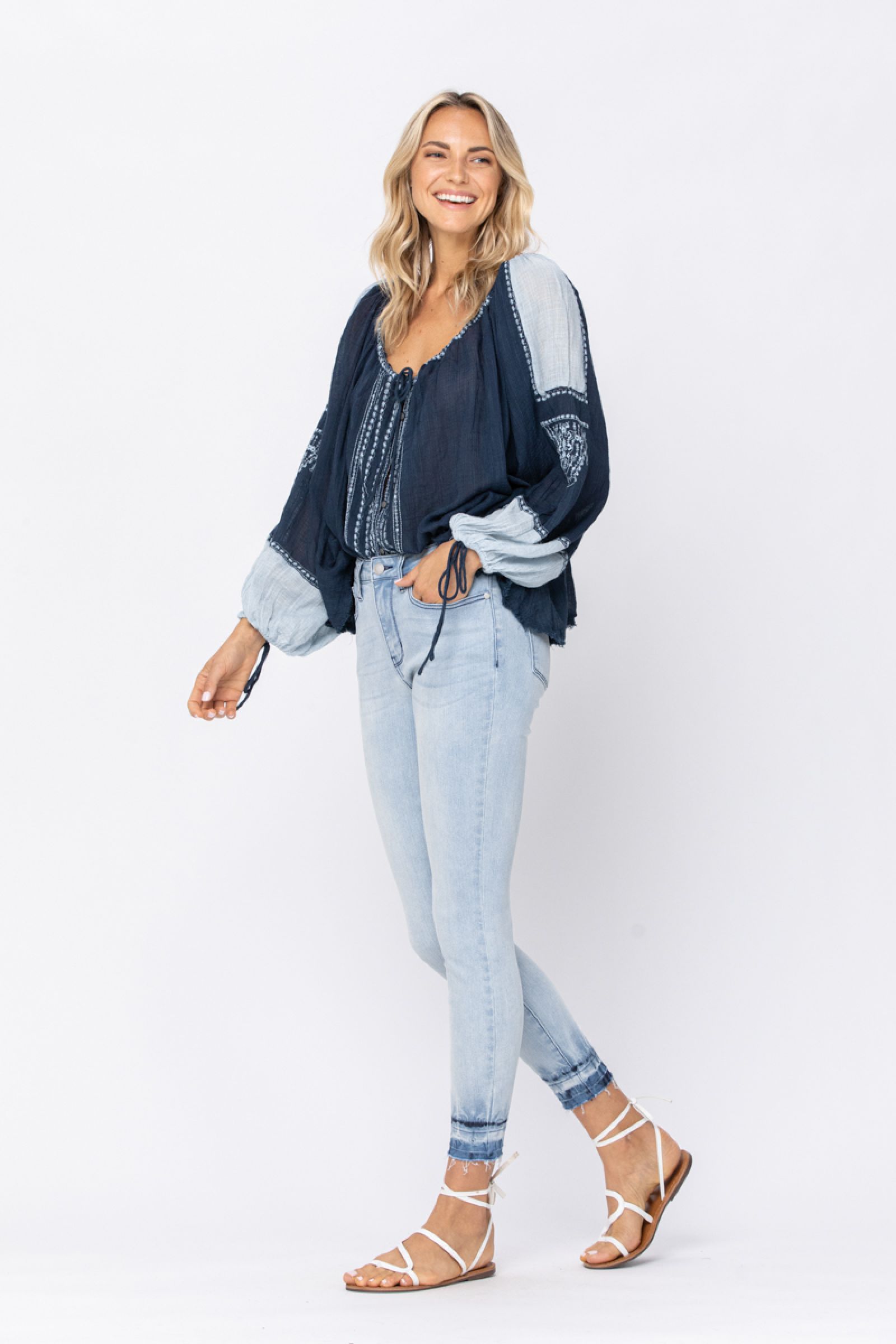 Judy Blue Ombre Release Hem Jeans