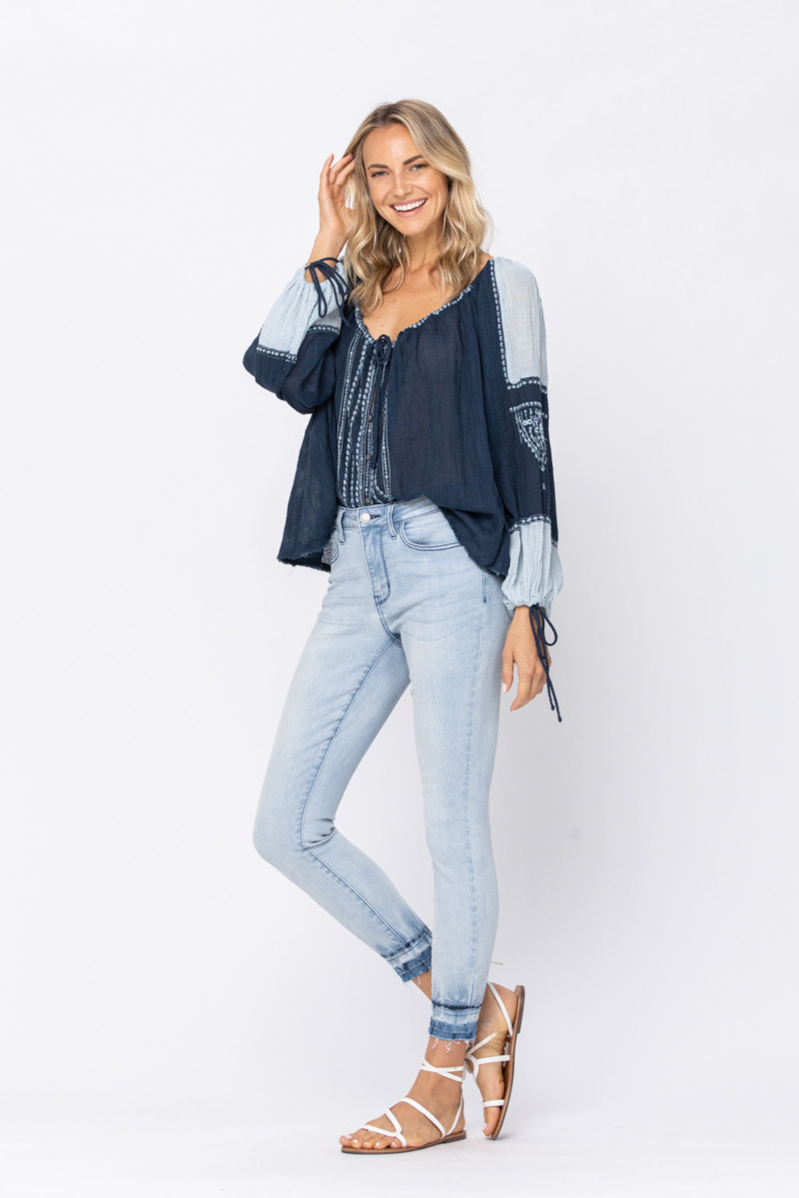 Judy Blue Ombre Release Hem Jeans