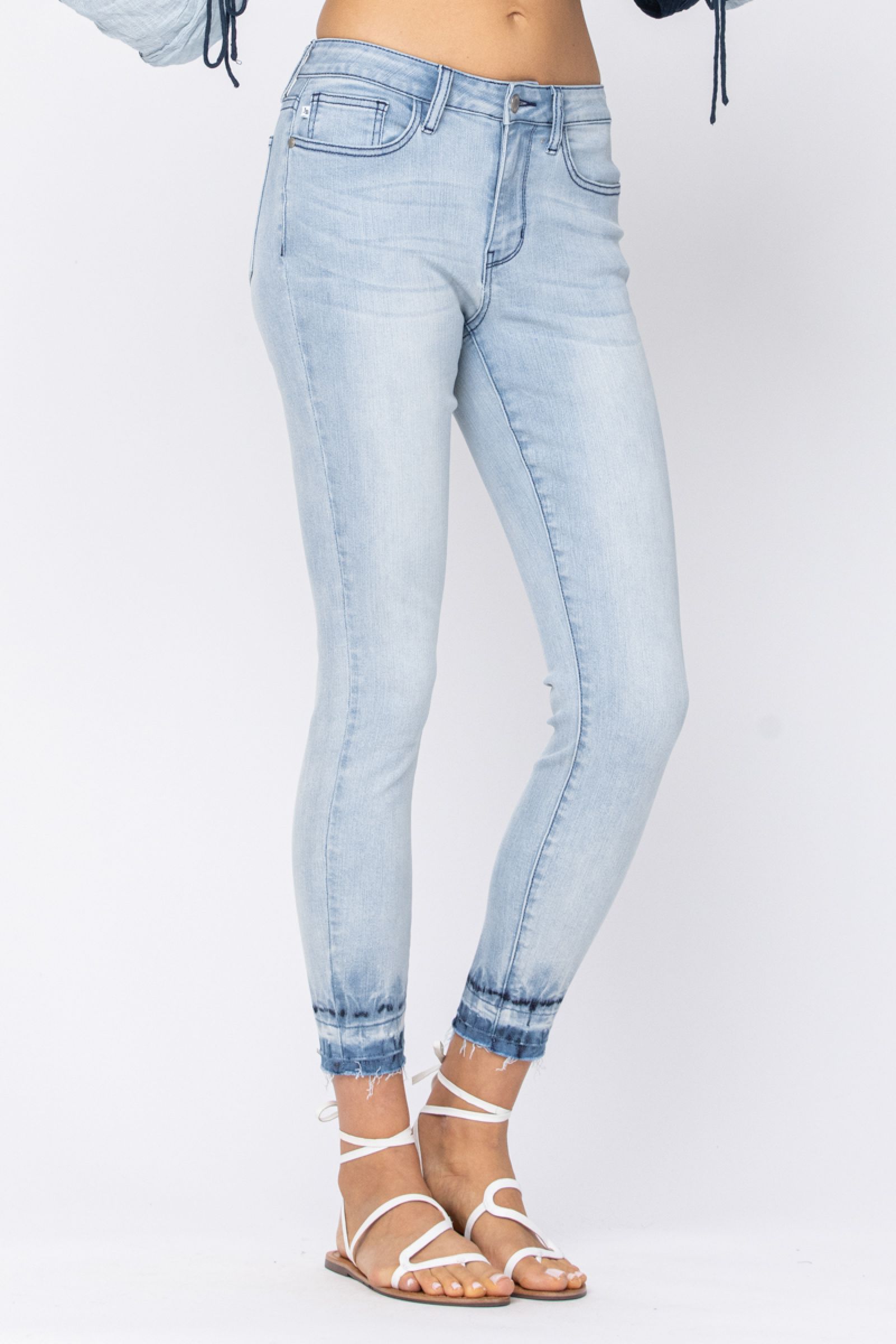 Judy Blue Ombre Release Hem Jeans