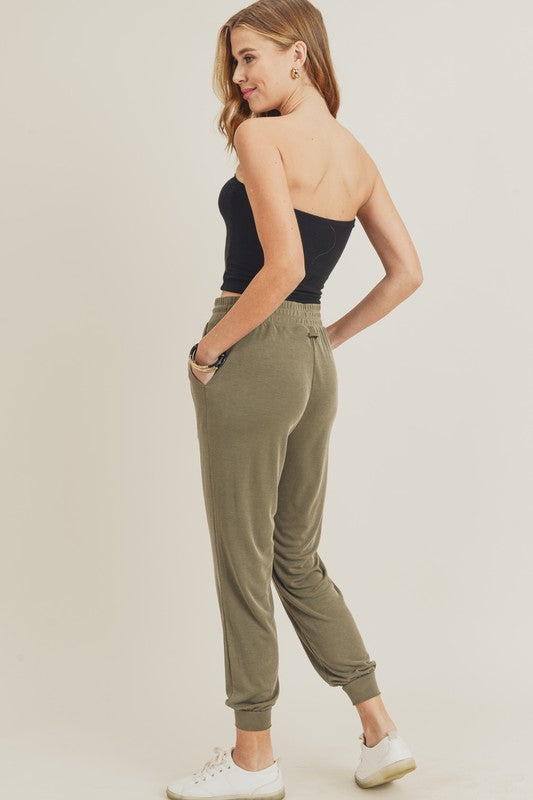 Come Back Home Joggers - Olive