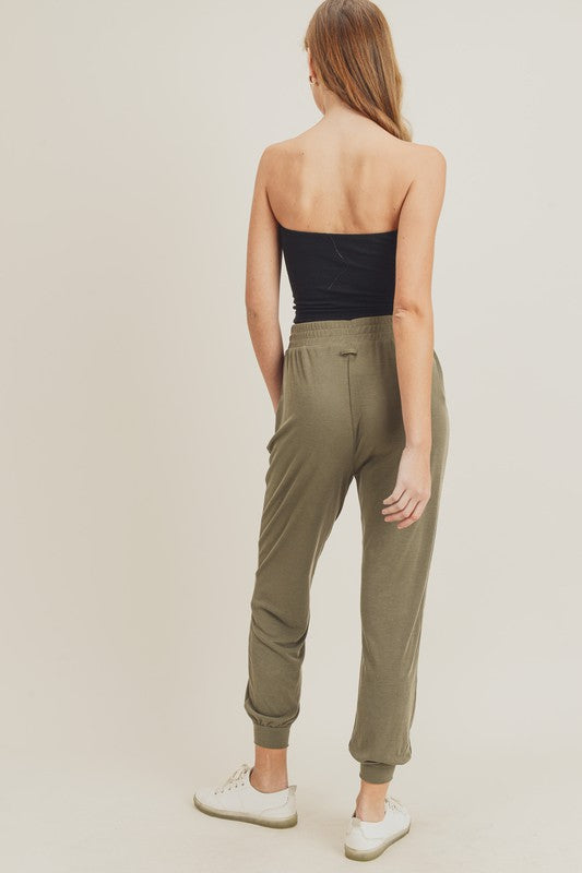 Come Back Home Joggers - Olive