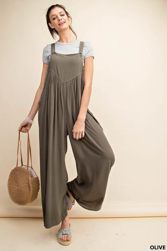 Now or Never Jumpsuit - Olive