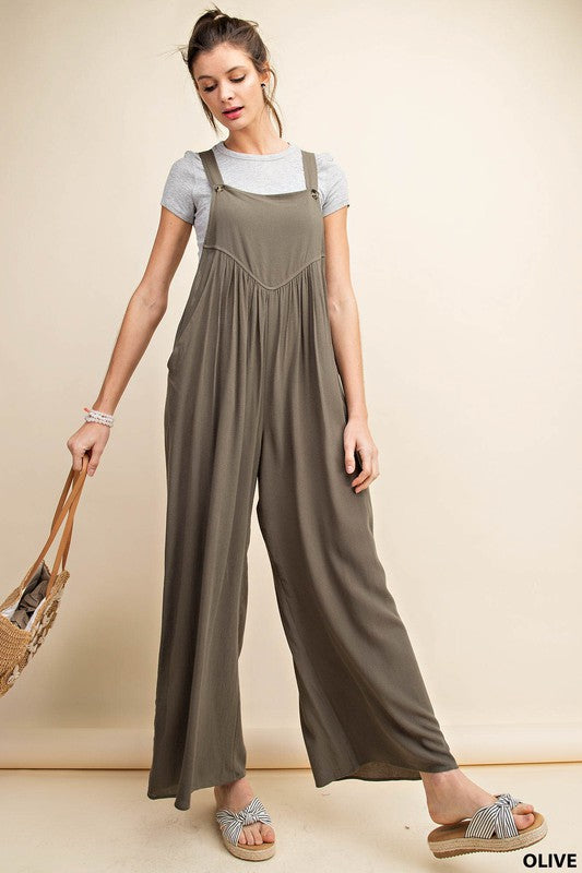 Now or Never Jumpsuit - Olive