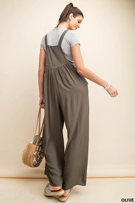 Now or Never Jumpsuit - Olive