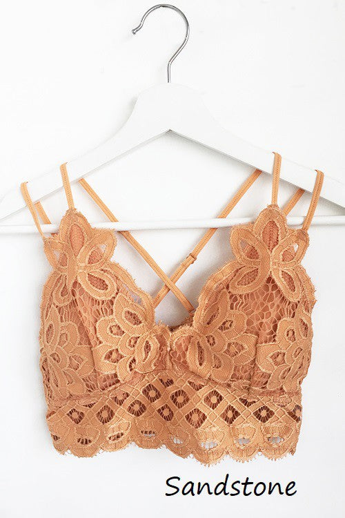 This is Love Lace Bralette - Sandstone