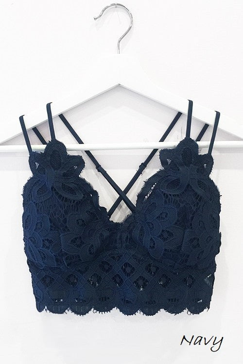 This is Love Lace Bralette - Navy