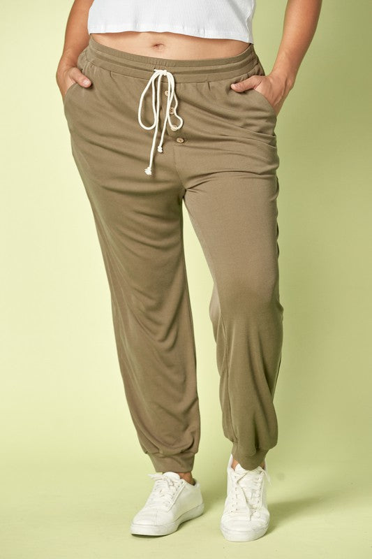 Come Back Home Joggers - Olive