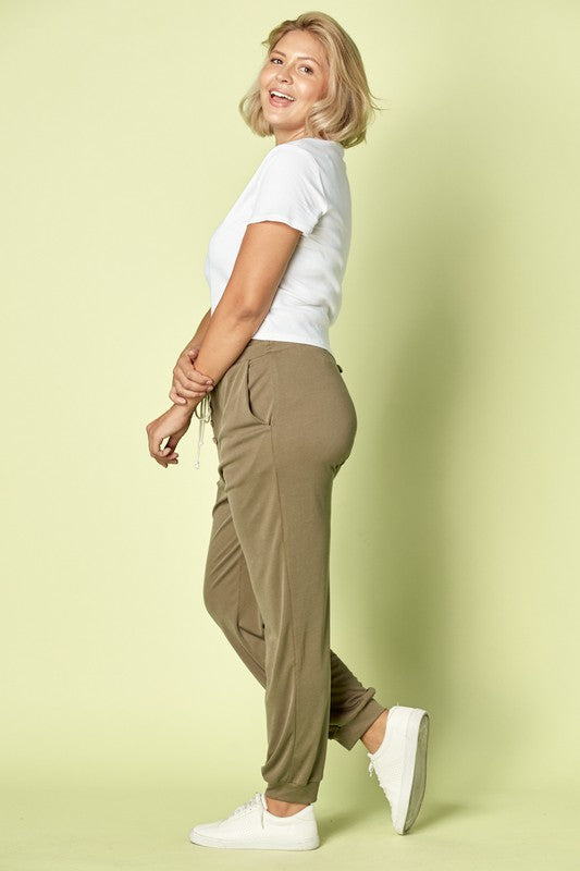 Come Back Home Joggers - Olive
