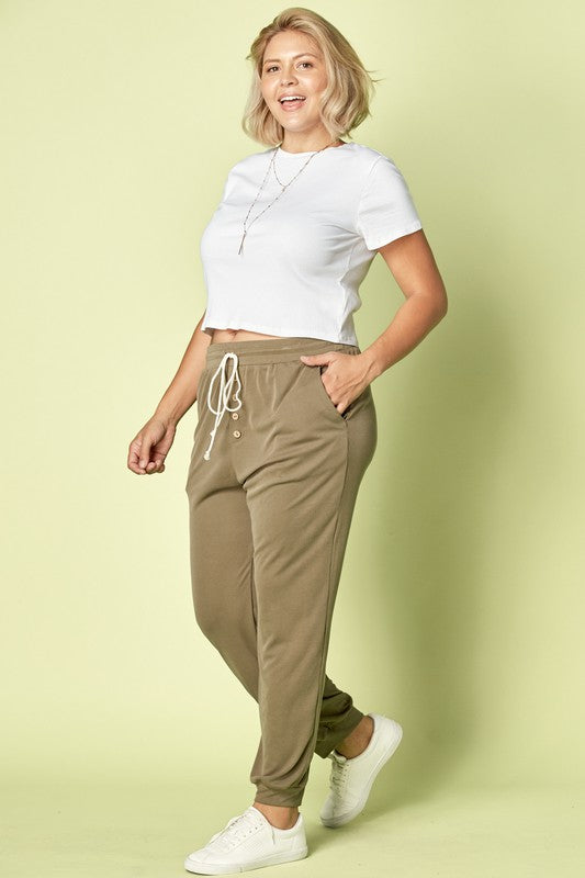 Come Back Home Joggers - Olive