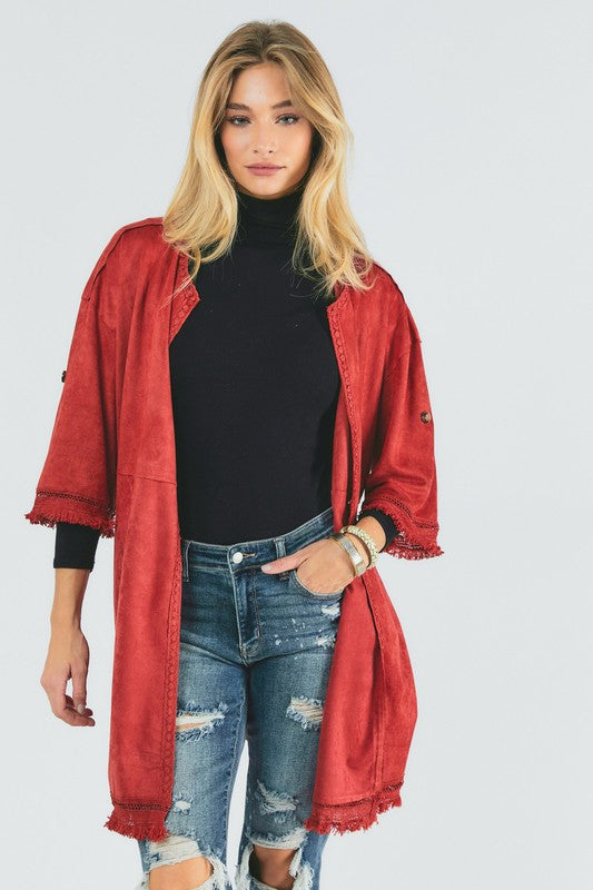 Let You Down Sueded Cardigan