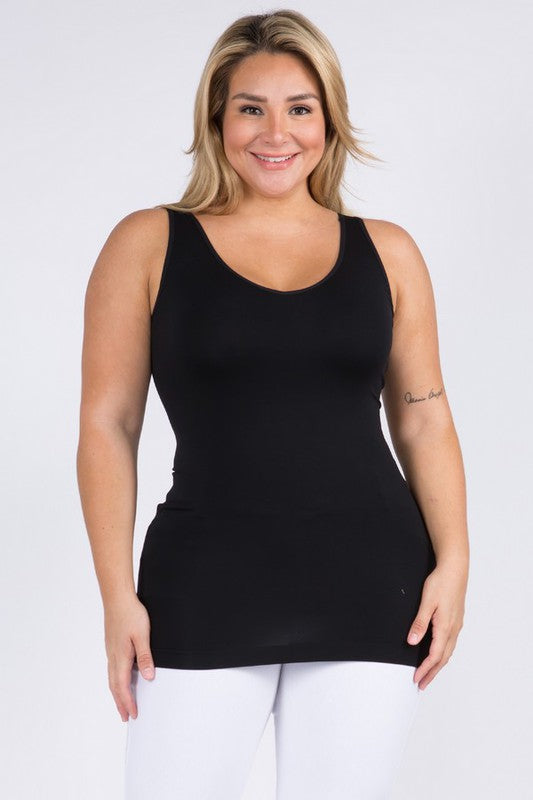 Reversible Seamless Tank - Black