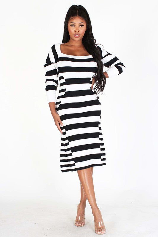 Fire In My Soul Striped Dress