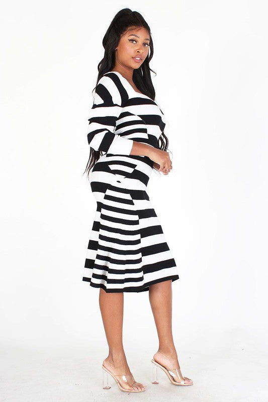 Fire In My Soul Striped Dress