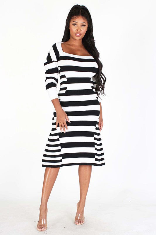 Fire In My Soul Striped Dress