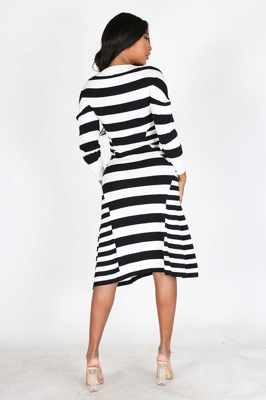 Fire In My Soul Striped Dress
