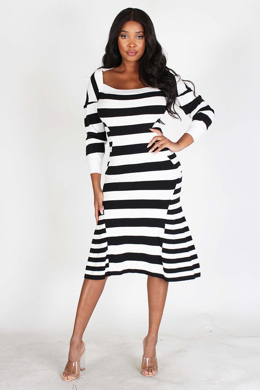 Fire In My Soul Striped Dress